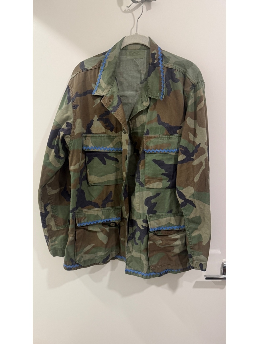 One of a Kind Upcycled Cabbage Patch Kids Camo Military Jacket